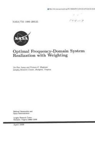 Cover of Optimal Frequency-Domain System Realization with Weighting