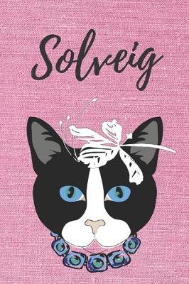 Book cover for personalisiertes Notizbuch Katze / Notizheft / Journal / Malbuch / Tagebuch / Kritzelbuch / DIN A5 / Geschenk Solveig