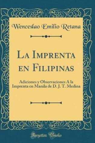 Cover of La Imprenta En Filipinas