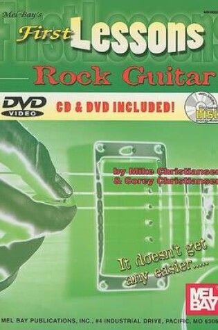 Cover of First Lessons Rock Guitar Method