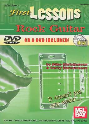 Book cover for First Lessons Rock Guitar Method