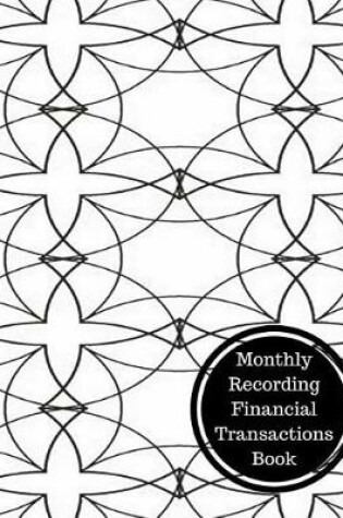 Cover of Monthly Recording Financial Transactions Book