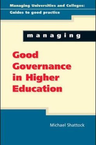 Cover of Managing Good Governance