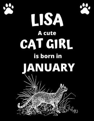 Book cover for LISA a cute cat girl is born in January