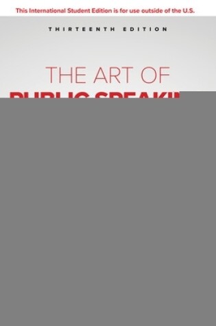 Cover of ISE The Art of Public Speaking