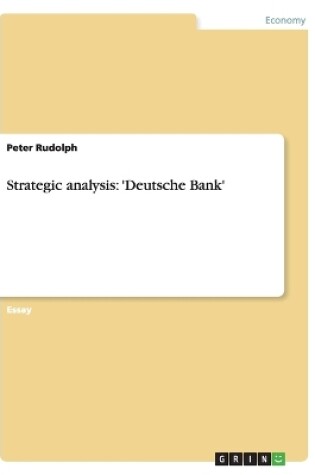 Cover of Strategic analysis