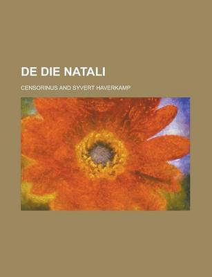 Book cover for de Die Natali