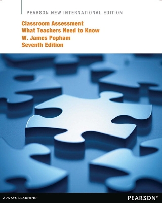 Book cover for Classroom Assessment: Pearson New International Edition