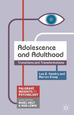 Book cover for Adolescence and Adulthood