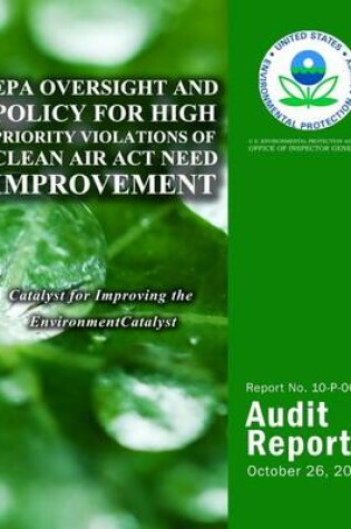 Cover of EPA Oversight and Policy for High Priority Violations of Clean Air Act Need Improvement