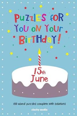 Book cover for Puzzles for you on your Birthday - 15th June