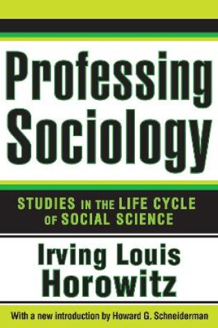 Cover of Professing Sociology