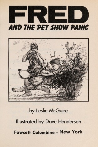 Cover of Fred and the Pet Show Panic