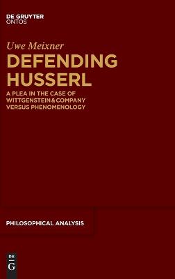 Book cover for Defending Husserl