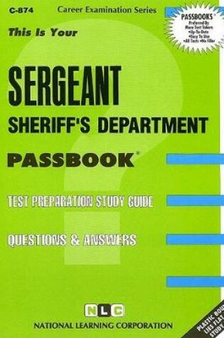 Cover of Sergeant, Sheriff's Department