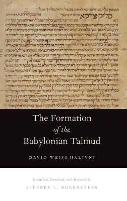 Cover of The Formation of the Babylonian Talmud