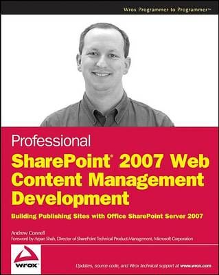 Book cover for Professional SharePoint 2007 Web Content Management Development