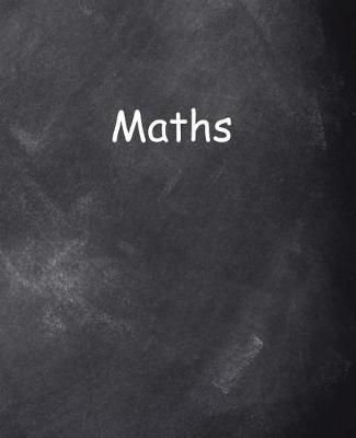 Cover of School Composition Book Maths Chalkboard Style 200 Pages