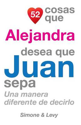 Book cover for 52 Cosas Que Alejandra Desea Que Juan Sepa