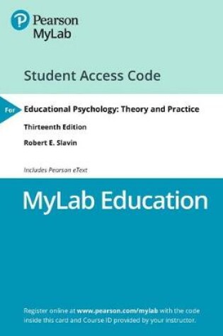 Cover of Mylab Education with Pearson Etext -- Access Card -- For Educational Psychology