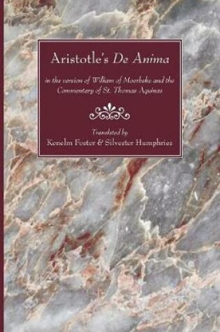 Cover of Aristotle's De Anima