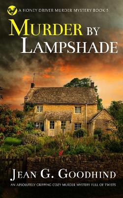 Book cover for MURDER BY LAMPSHADE an absolutely gripping cozy murder mystery full of twists