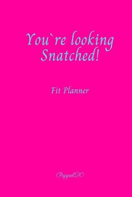 Book cover for Fit Planner Cover Hollywood Cerise color 200 pages 6x9 Inches