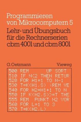 Cover of Lehr- und Übungsbuch für die Rechnerserien cbm 4001 und cbm 8001