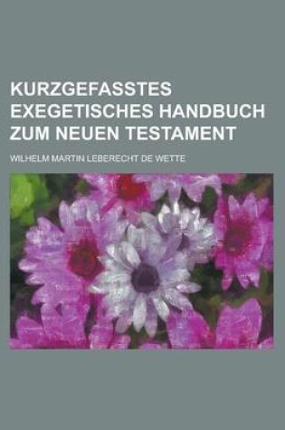 Cover of Kurzgefasstes Exegetisches Handbuch Zum Neuen Testament