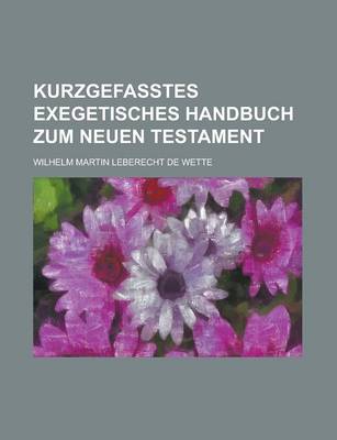 Book cover for Kurzgefasstes Exegetisches Handbuch Zum Neuen Testament