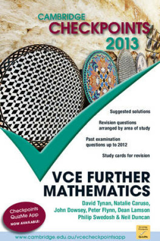 Cover of Cambridge Checkpoints VCE Further Mathematics 2013