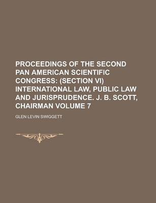 Book cover for Proceedings of the Second Pan American Scientific Congress Volume 7