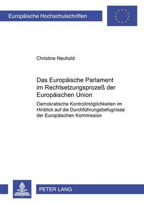 Cover of Das Europaeische Parlament Im Rechtsetzungsprozess Der Europaeischen Union