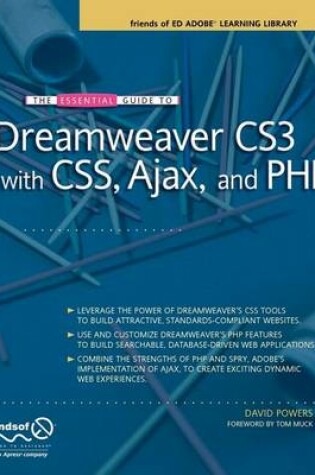 Cover of The Essential Guide to Dreamweaver Cs3 with CSS, Ajax, and PHP