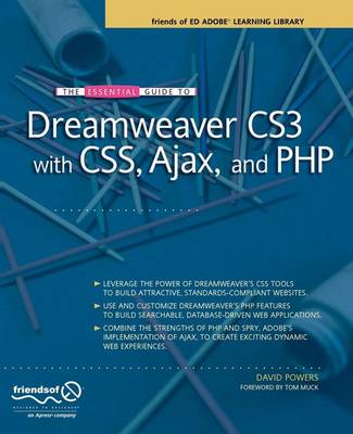 Cover of The Essential Guide to Dreamweaver Cs3 with CSS, Ajax, and PHP