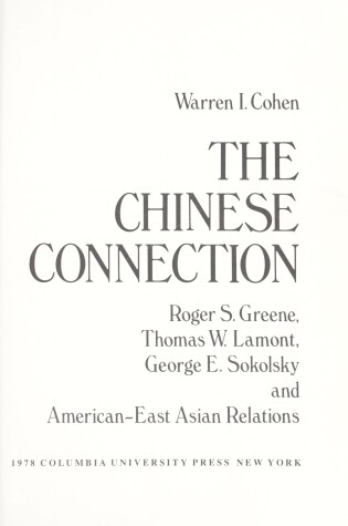 Cover of The China Connection