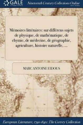 Cover of Memoires litteraires