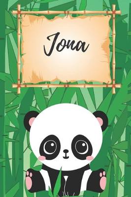 Book cover for personalisiertes Notizbuch Panda / Malbuch / Kritzelbuch / Tagebuch / Journal / Notizheft / DIN A5 / Geschenke Jona