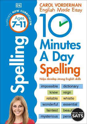 Book cover for 10 Minutes A Day Spelling, Ages 7-11 (Key Stage 2)