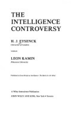 Cover of The Eysenck Intelligence