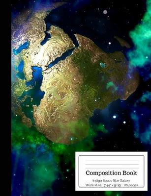 Cover of Composition Book Indigo Space Star Galaxy