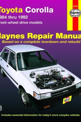 Cover of Toyota Corolla FWD (1984-1992) Haynes Repair Manual (USA)