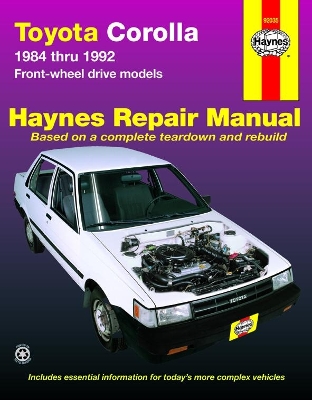 Book cover for Toyota Corolla FWD (1984-1992) Haynes Repair Manual (USA)