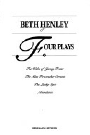 Cover of Henley: Four Plays