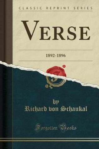 Cover of Verse