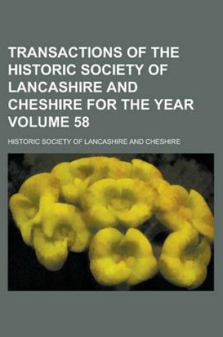 Cover of Transactions of the Historic Society of Lancashire and Cheshire for the Year (61)