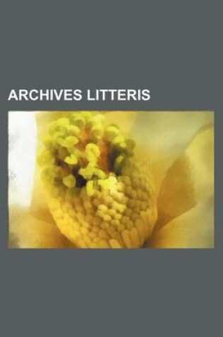 Cover of Archives Litteris