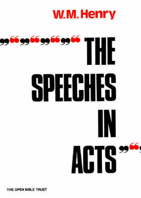 Book cover for The Speeches in Acts