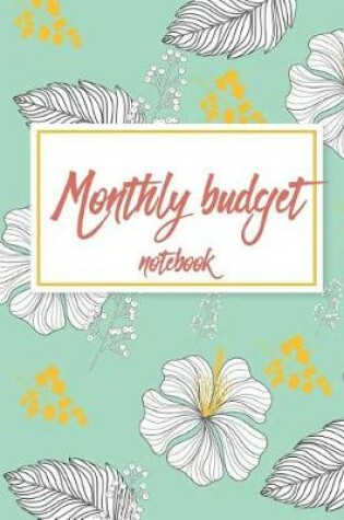 Cover of Monthly budget notebook