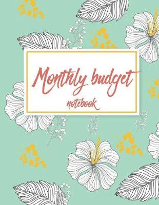 Book cover for Monthly budget notebook